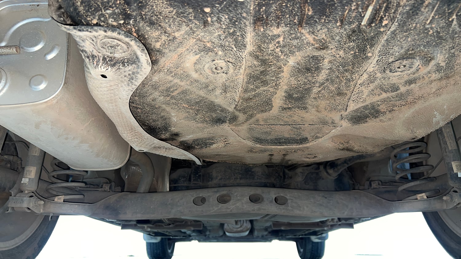 Used 2024 Volkswagen Virtus Highline 1.0 TSI AT Petrol Automatic extra REAR UNDERBODY VIEW (TAKEN FROM REAR)