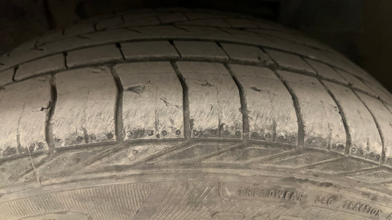 Used 2021 Tata Nexon XZ Plus Diesel Diesel Manual tyres RIGHT FRONT TYRE TREAD VIEW