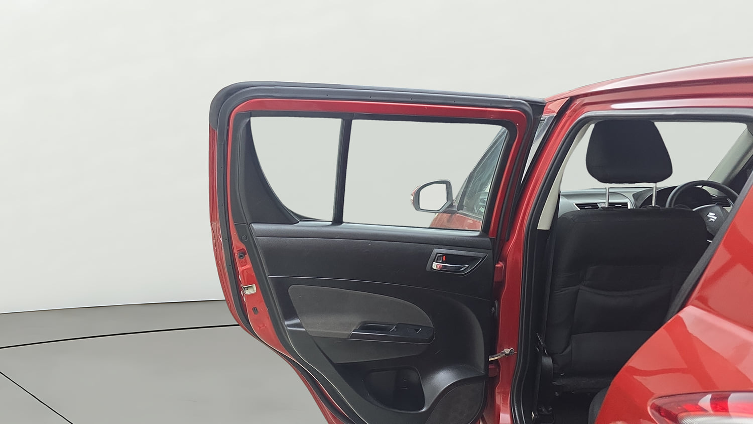 Used 2012 Maruti Suzuki Swift VDi Diesel Manual interior LEFT REAR DOOR OPEN VIEW