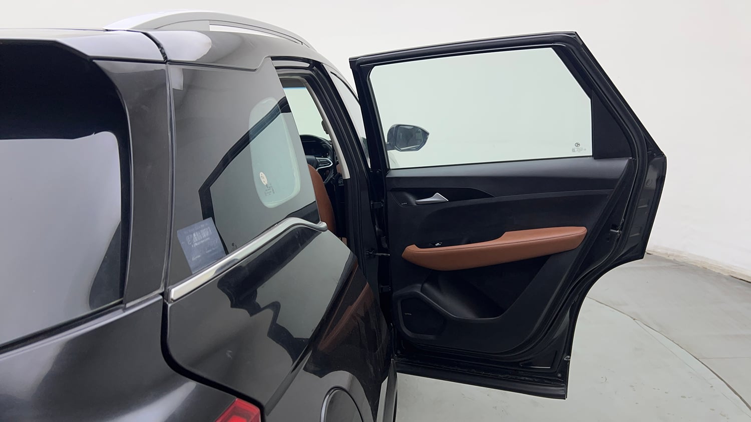 Used 2021 MG Motors Hector Plus Sharp 1.5 Petrol Turbo CVT 6-STR Petrol Automatic interior RIGHT REAR DOOR OPEN VIEW