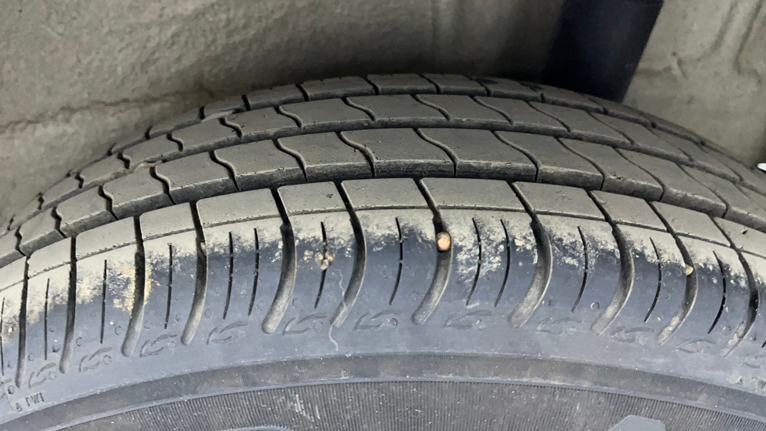 Used 2024 Maruti Suzuki Wagon R VXI 1.0 AGS Petrol Automatic tyres LEFT REAR TYRE TREAD VIEW