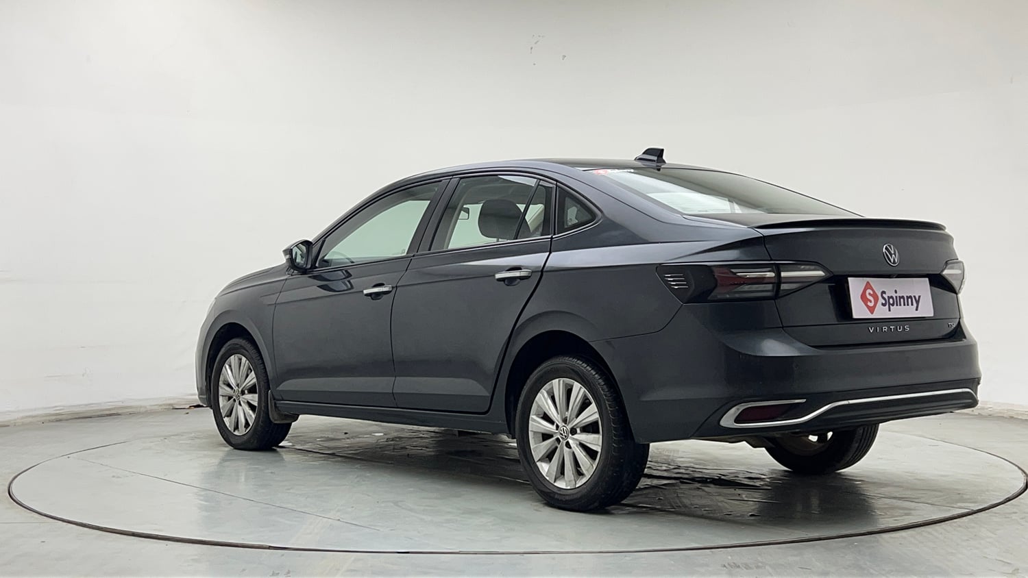 Used 2024 Volkswagen Virtus Highline 1.0 TSI AT Petrol Automatic exterior LEFT REAR CORNER VIEW