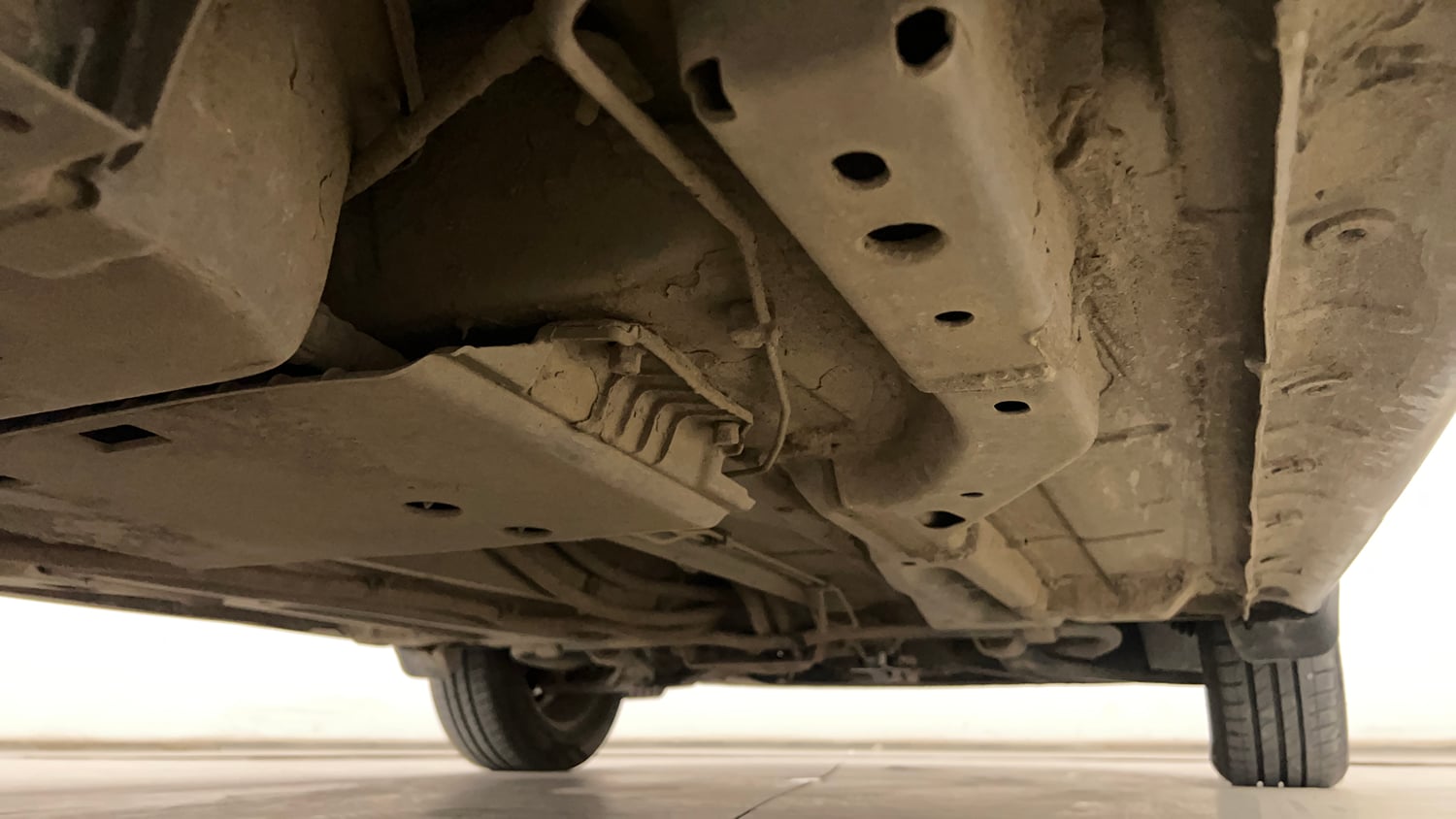 Used 2023 Tata Tiago EV XZ Plus Long Range Electric Automatic extra REAR RIGHT UNDERBODY VIEW