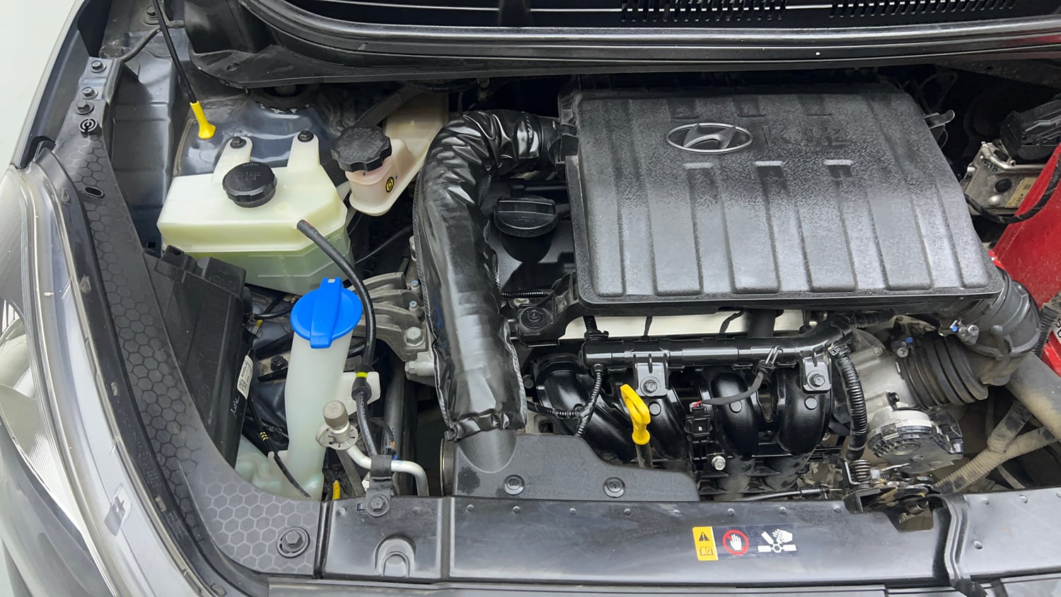 Used 2019 Hyundai Grand i10 Nios Magna AMT 1.2 Kappa VTVT Petrol Automatic engine ENGINE RIGHT SIDE VIEW