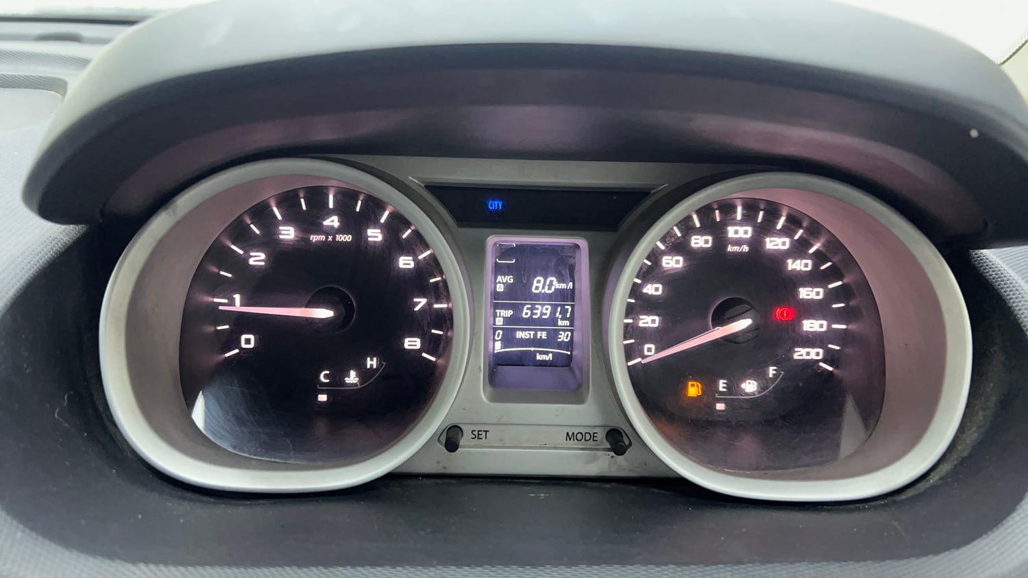 Used 2017 Tata Tiago Revotron XZ Petrol Manual interior CLUSTERMETER VIEW