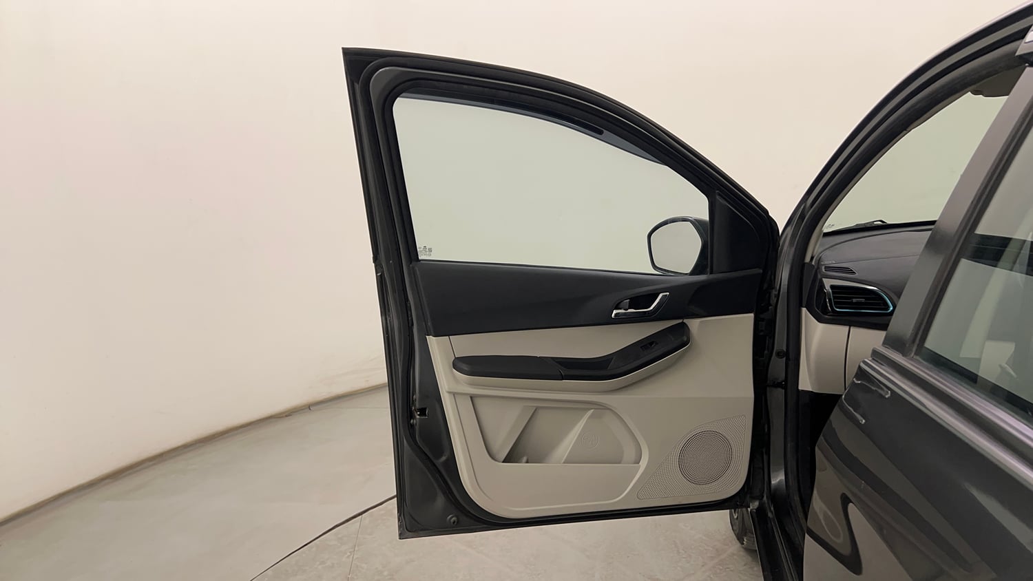 Used 2023 Tata Tiago EV XZ Plus Long Range Electric Automatic interior LEFT FRONT DOOR OPEN VIEW