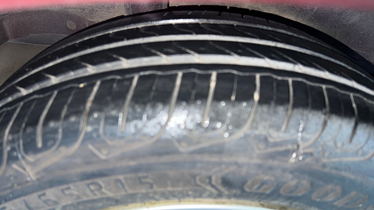 Used 2016 Honda Jazz V AT Petrol Petrol Automatic tyres RIGHT REAR TYRE TREAD VIEW