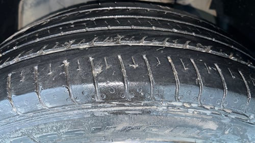 Used 2023 Tata Nexon XE Petrol Manual tyres LEFT FRONT TYRE TREAD VIEW
