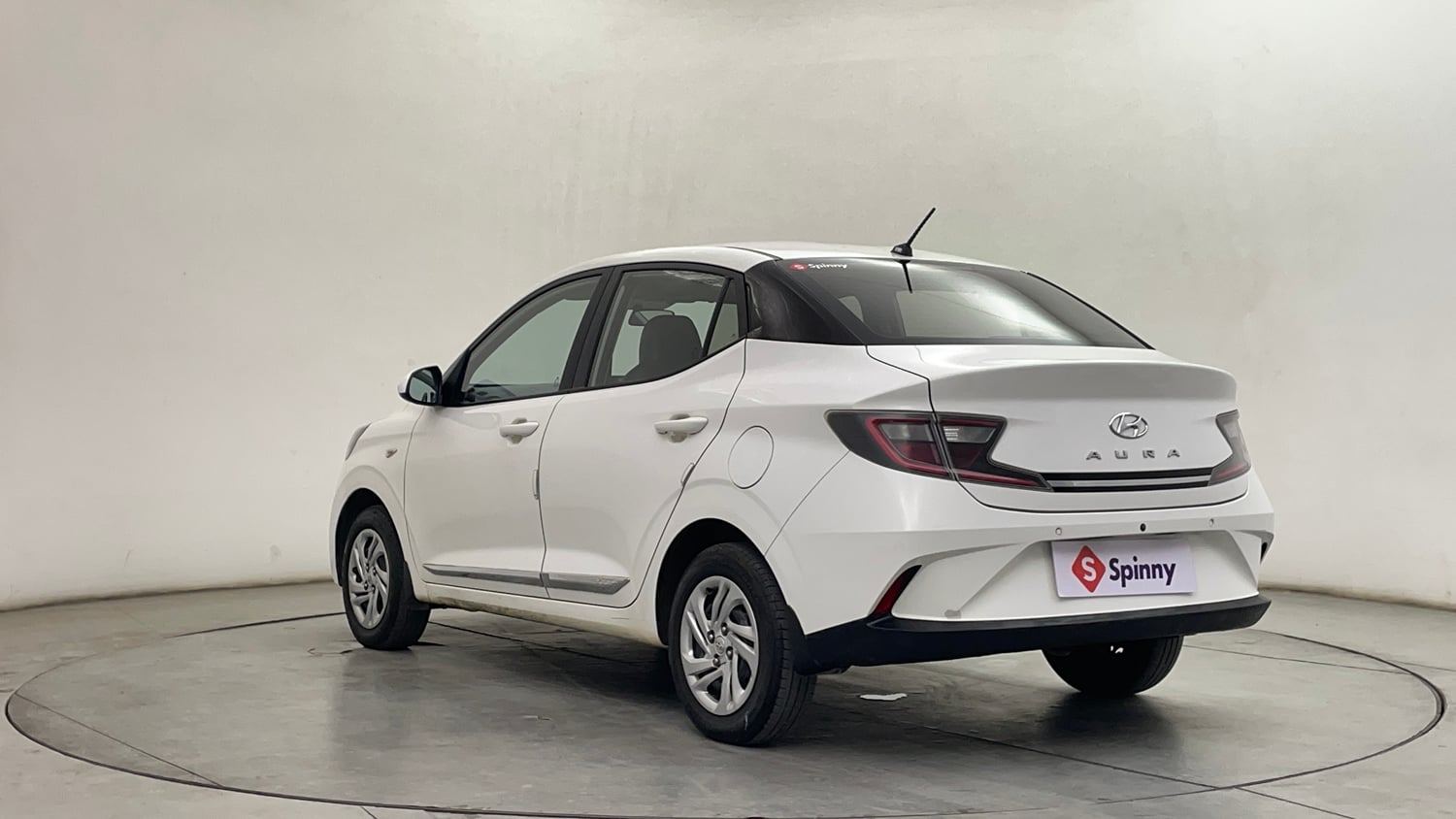 Used 2022 Hyundai Aura S 1.2 CNG Cng Manual exterior LEFT REAR CORNER VIEW