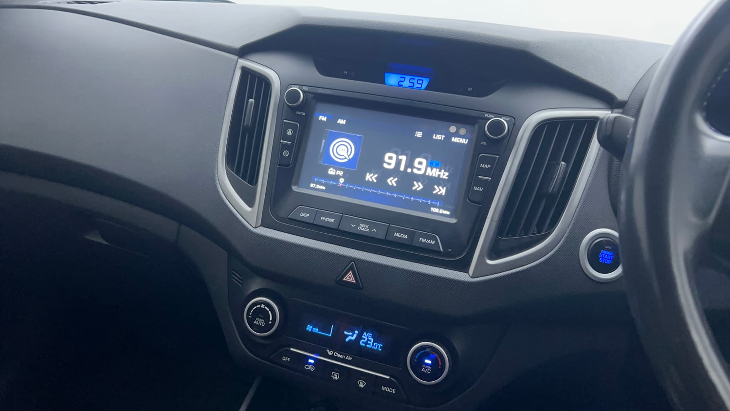 Used 2017 Hyundai Creta 1.6 SX Plus Petrol Special Edition Petrol Manual interior MUSIC SYSTEM & AC CONTROL VIEW