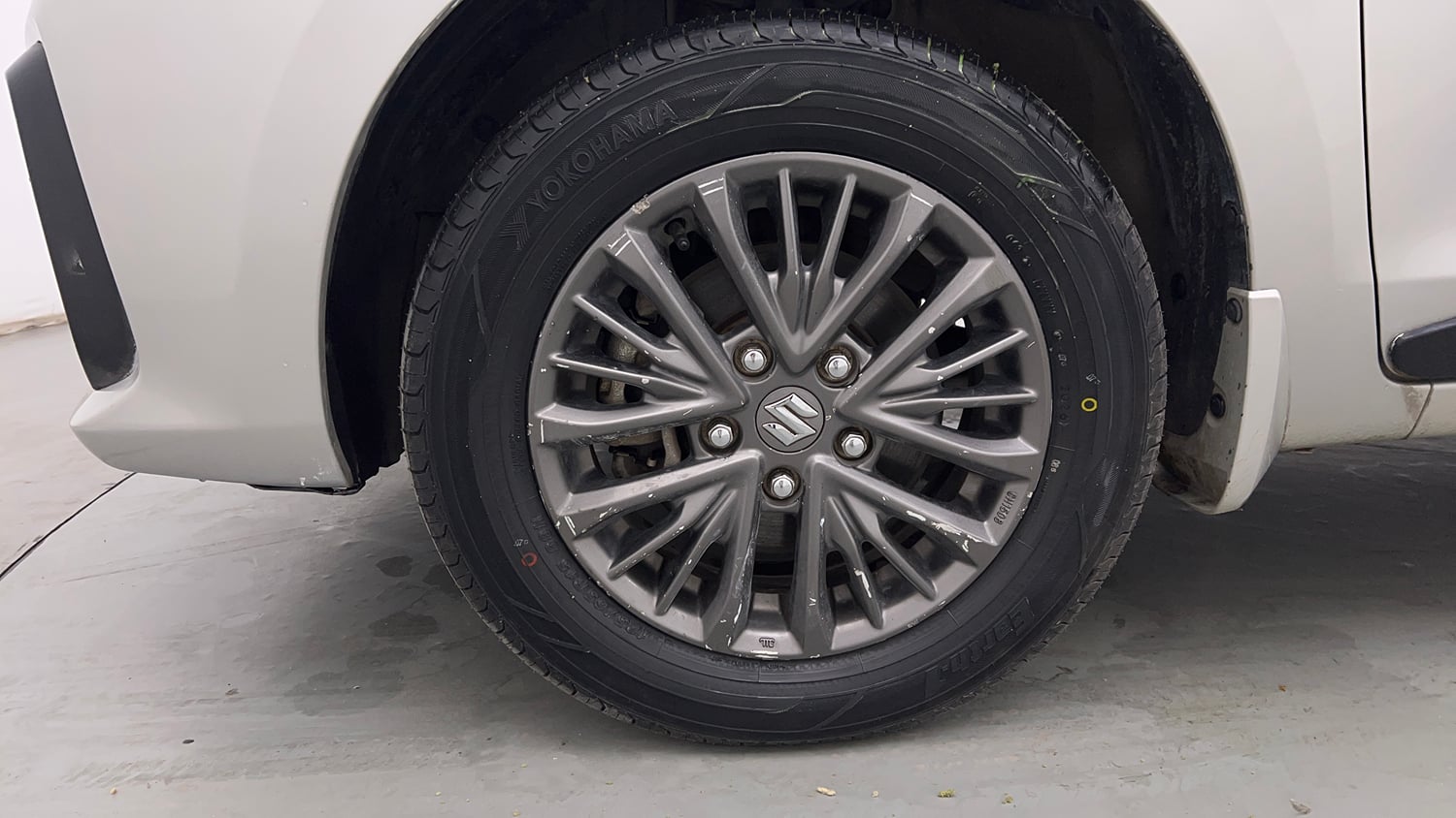 Used 2019 Maruti Suzuki Ertiga ZDi Plus 1.5 Diesel Diesel Manual tyres LEFT FRONT TYRE RIM VIEW