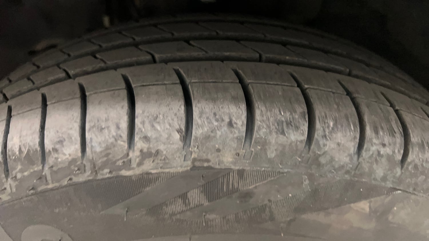 Used 2023 Tata Tiago EV XZ Plus Long Range Electric Automatic tyres LEFT FRONT TYRE TREAD VIEW