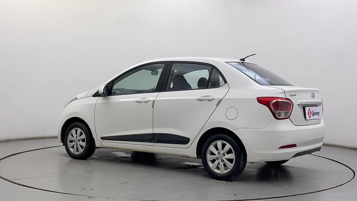 Used 2014 Hyundai Xcent S 1.2 (O) Petrol Manual exterior LEFT REAR CORNER VIEW