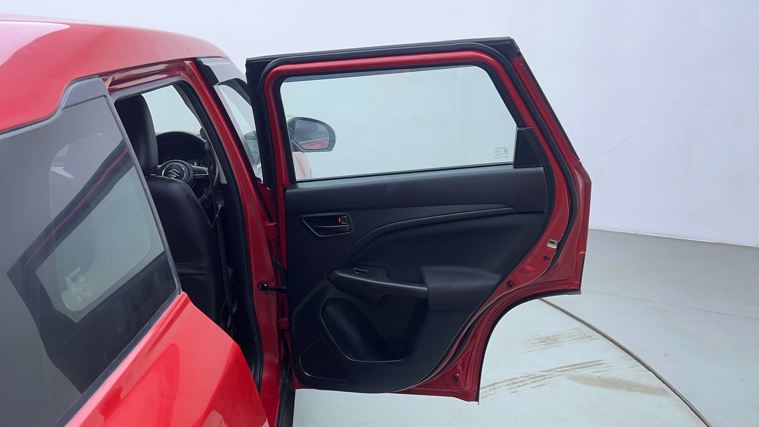 Used 2022 Maruti Suzuki Brezza Vxi AT Petrol Automatic interior RIGHT REAR DOOR OPEN VIEW