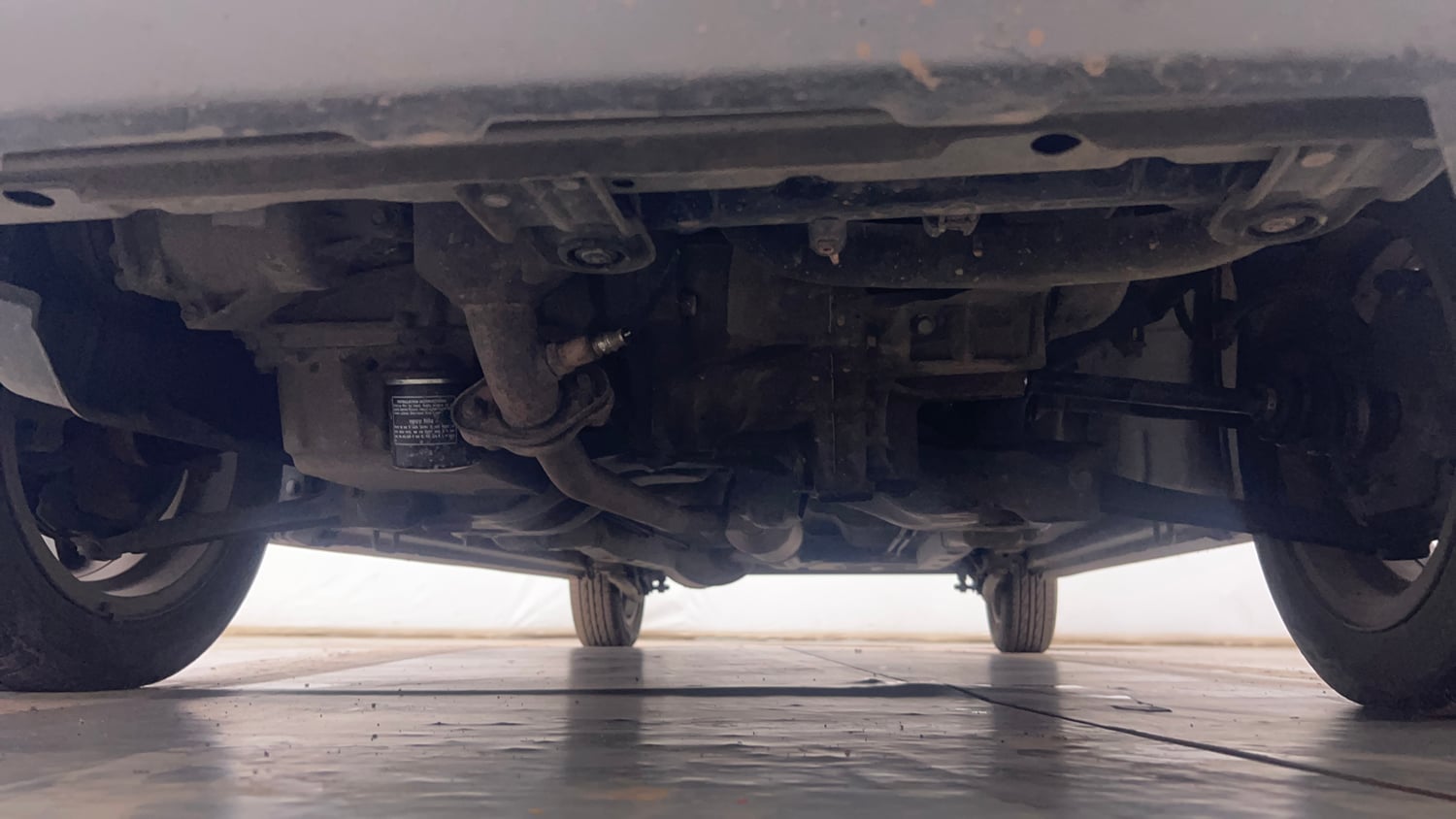 Used 2017 Maruti Suzuki Wagon R VXI+ Petrol Manual extra FRONT LEFT UNDERBODY VIEW