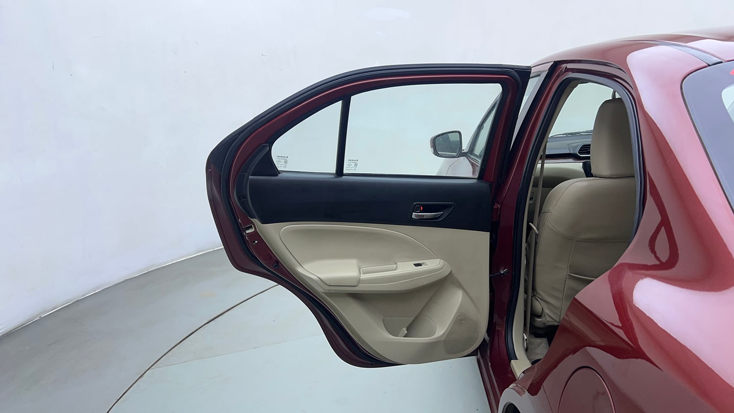Used 2019 Maruti Suzuki Dzire VXi AMT Petrol Automatic interior LEFT REAR DOOR OPEN VIEW