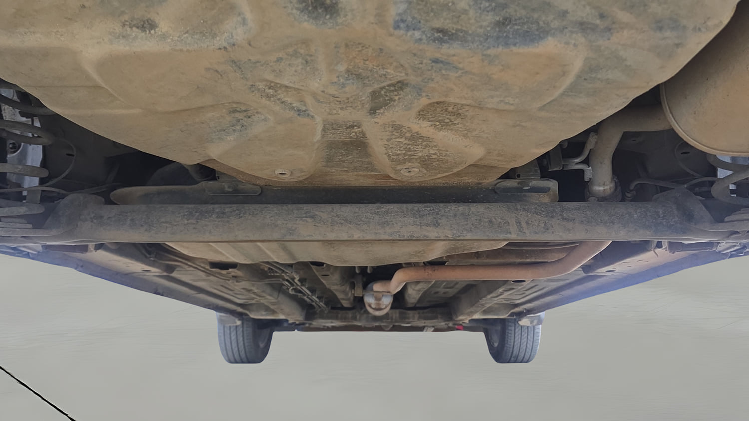 Used 2022 Tata Punch Creative Dual Tone Petrol Manual extra REAR UNDERBODY VIEW (TAKEN FROM REAR)