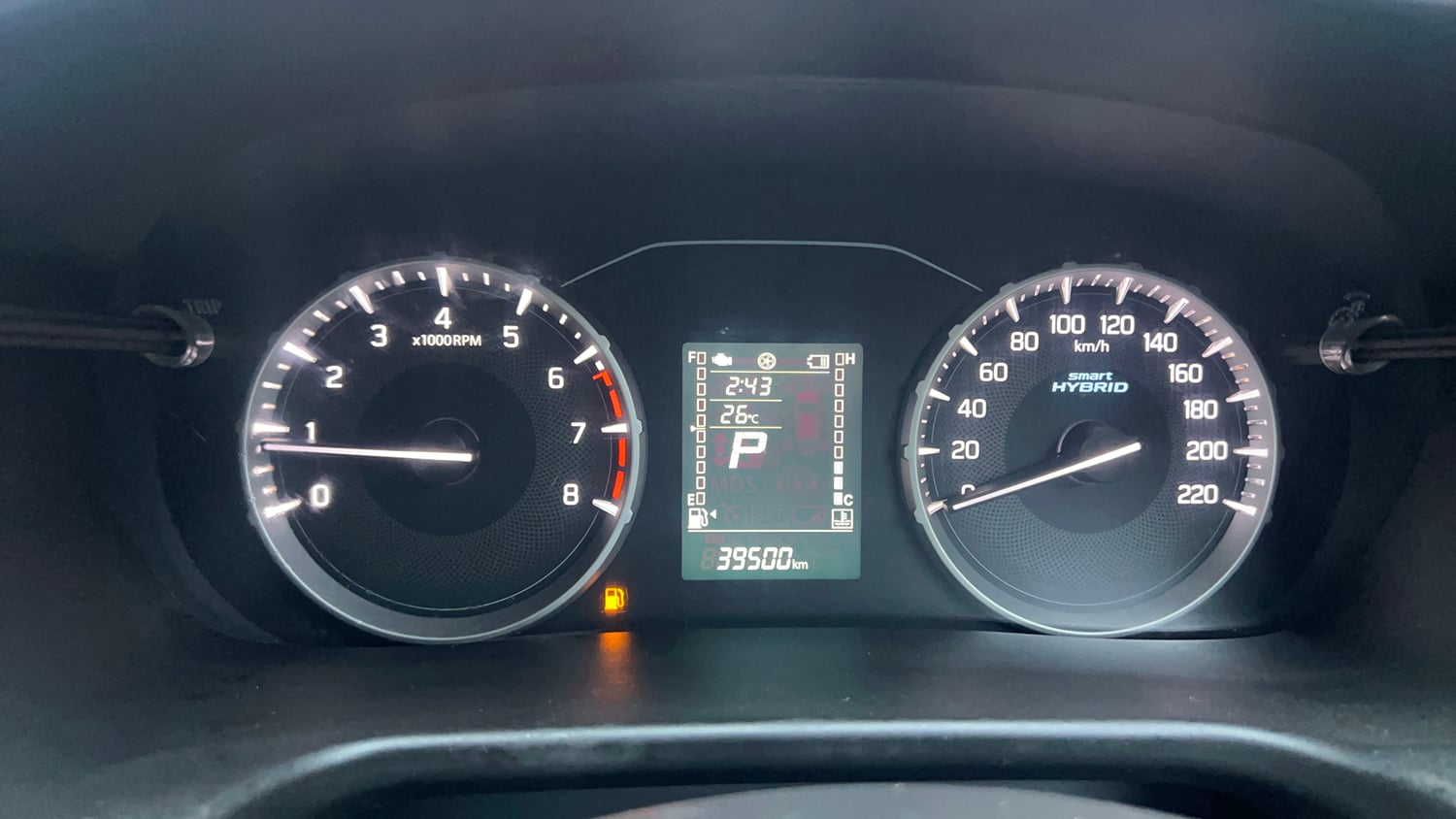 Used 2022 Maruti Suzuki Brezza Vxi AT Petrol Automatic interior CLUSTERMETER VIEW