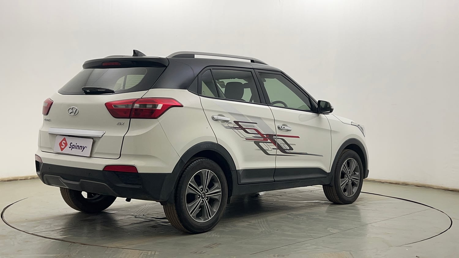 Used 2017 Hyundai Creta 1.6 SX Plus Petrol Special Edition Petrol Manual exterior RIGHT REAR CORNER VIEW