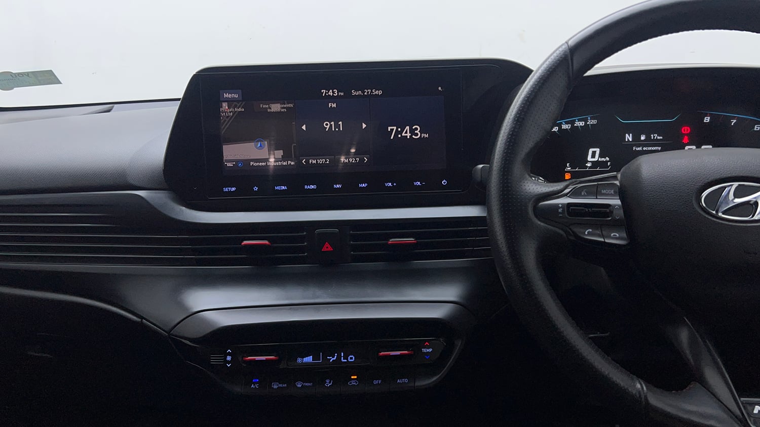 Used 2023 Hyundai i20 N Line N8 1.0 Turbo iMT Petrol Manual interior MUSIC SYSTEM & AC CONTROL VIEW