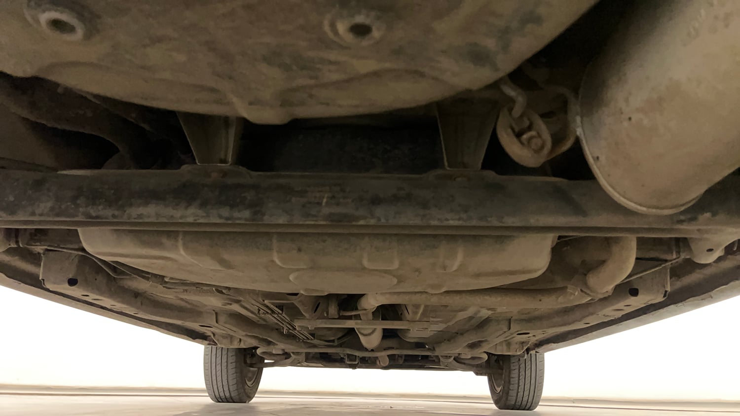 Used 2017 Tata Tigor Revotron XZ Petrol Manual extra REAR UNDERBODY VIEW (TAKEN FROM REAR)