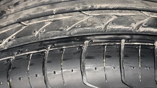 Used 2020 Hyundai Elite i20 Asta 1.2 (O) Petrol Manual tyres LEFT FRONT TYRE TREAD VIEW