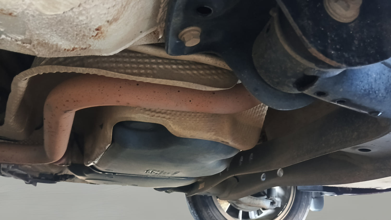 Used 2021 Skoda Kushaq Active 1.0 TSI MT Petrol Manual extra REAR UNDERBODY VIEW (TAKEN FROM REAR)