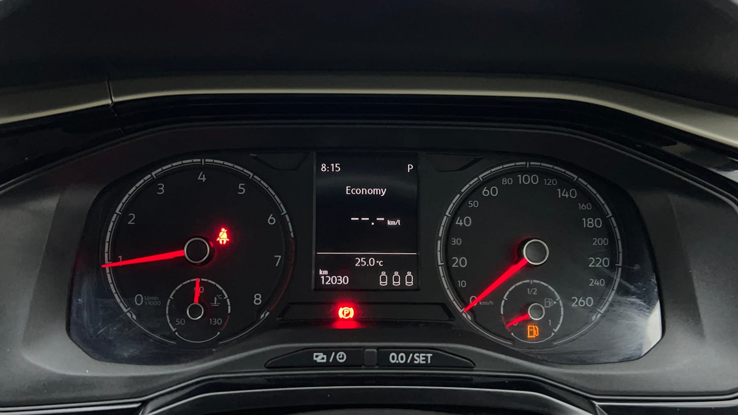 Used 2024 Volkswagen Virtus Highline 1.0 TSI AT Petrol Automatic interior CLUSTERMETER VIEW