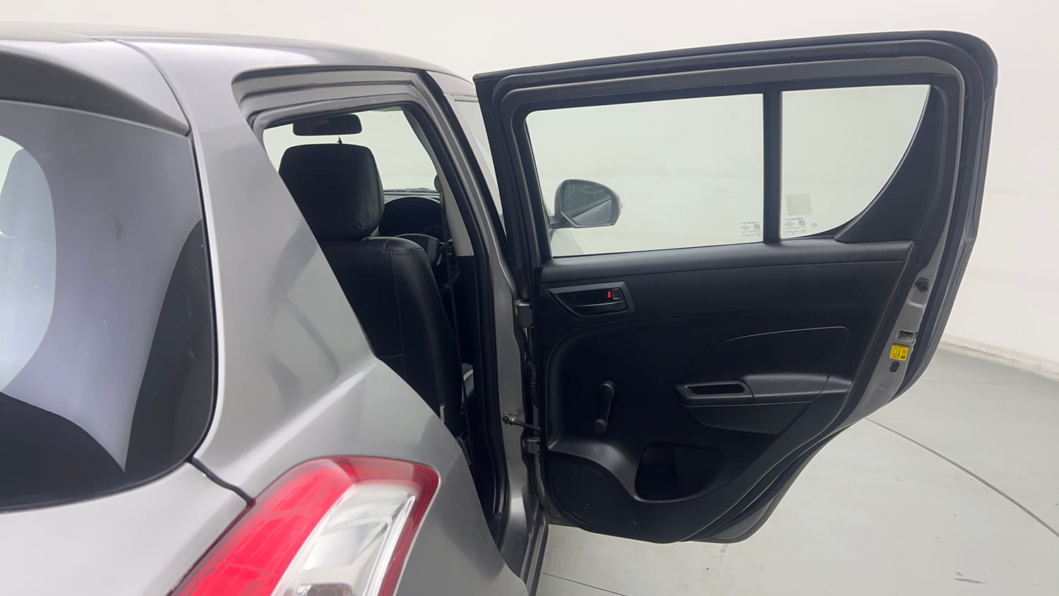 Used 2015 Maruti Suzuki Swift Lxi (O) Petrol Manual interior RIGHT REAR DOOR OPEN VIEW