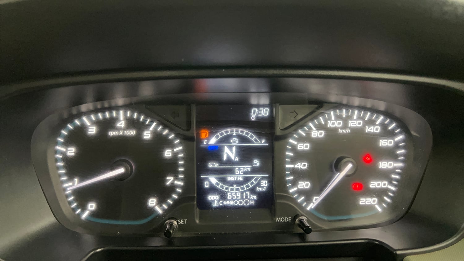 Used 2022 Tata Punch Adventure Rhythm Pack AMT Petrol Automatic interior CLUSTERMETER VIEW