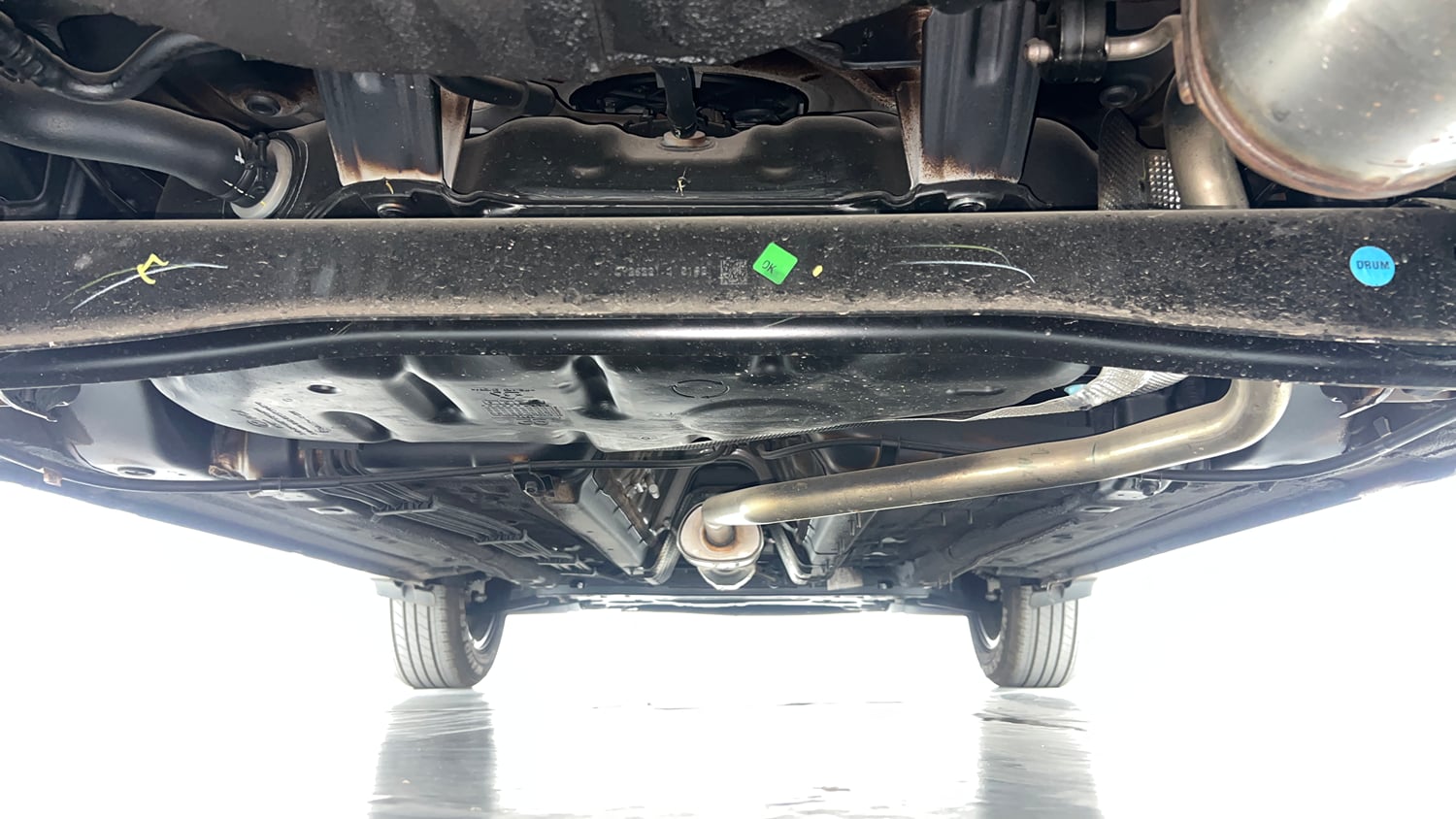 Used 2026 Kia Sonet HTK Plus 1.2 Petrol MT Petrol Manual extra REAR UNDERBODY VIEW (TAKEN FROM REAR)