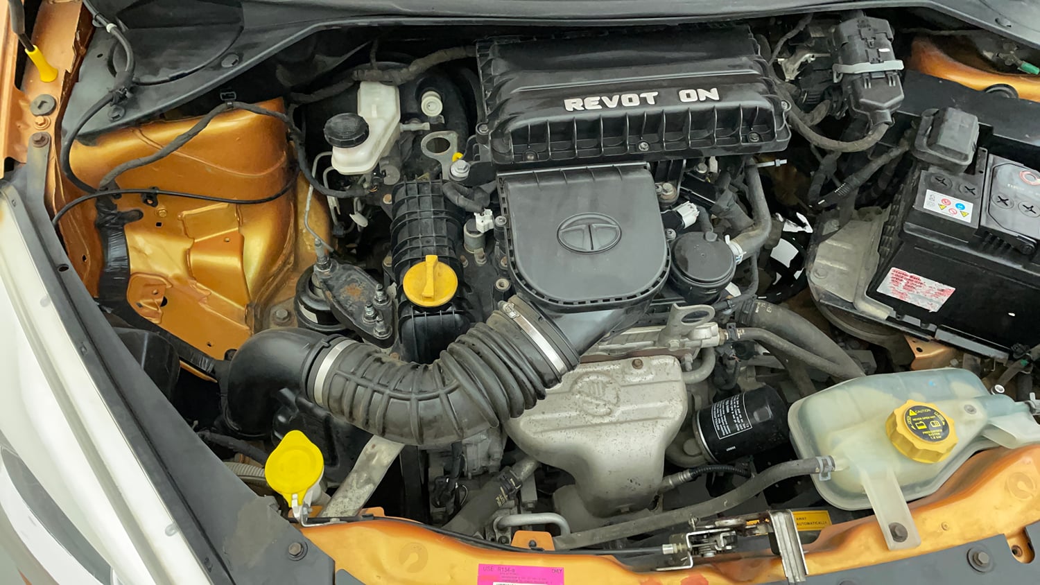 Used 2017 Tata Tiago Revotron XM Petrol Manual engine ENGINE RIGHT SIDE VIEW