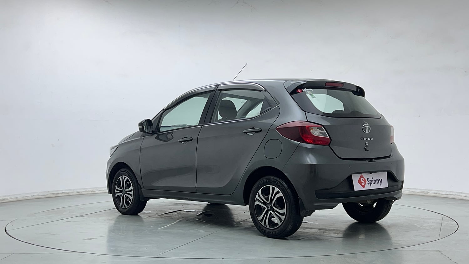 Used 2023 Tata Tiago XTA Petrol Automatic exterior LEFT REAR CORNER VIEW