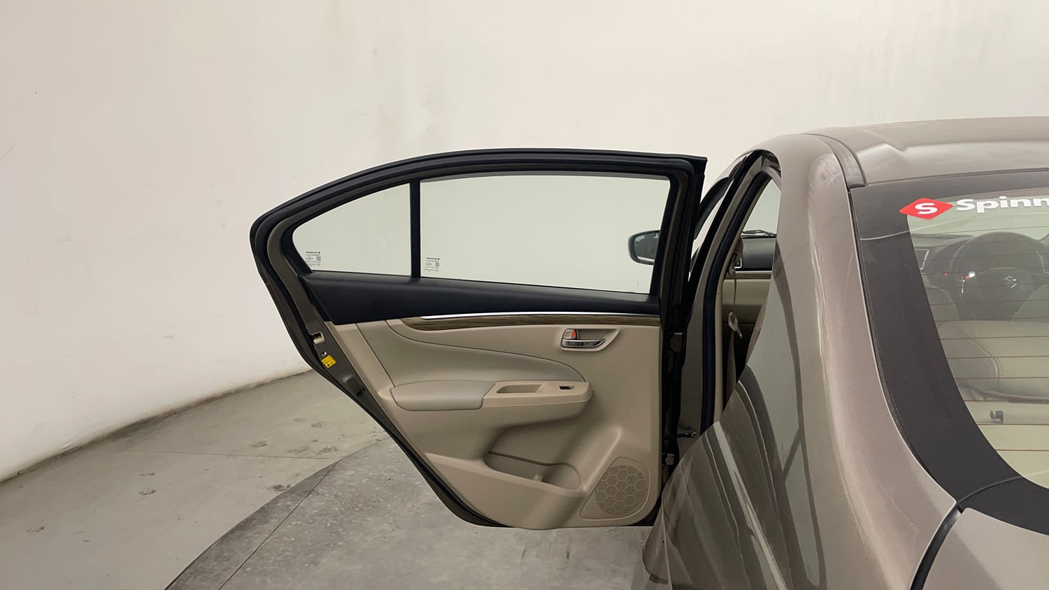Used 2019 Maruti Suzuki Ciaz Alpha Hybrid 1.5 Petrol Manual interior LEFT REAR DOOR OPEN VIEW