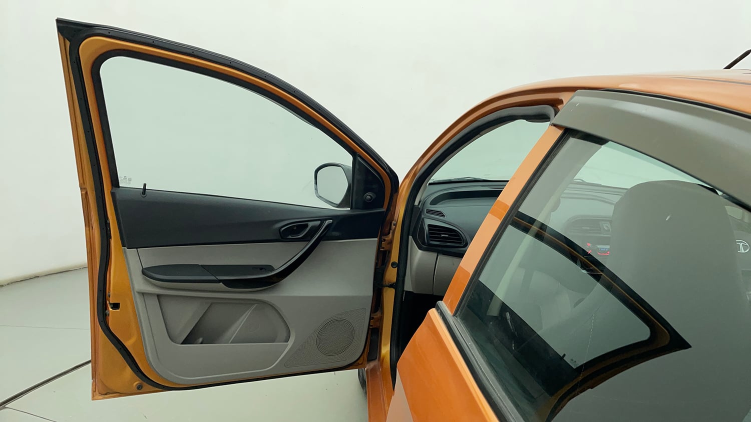 Used 2017 Tata Tiago Revotron XM Petrol Manual interior LEFT FRONT DOOR OPEN VIEW