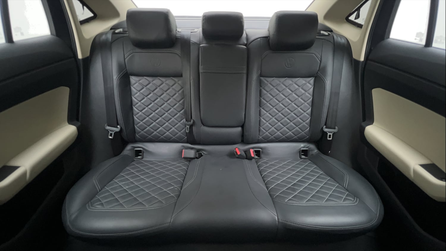 Used 2024 Volkswagen Virtus Highline 1.0 TSI AT Petrol Automatic interior REAR SEAT CONDITION VIEW