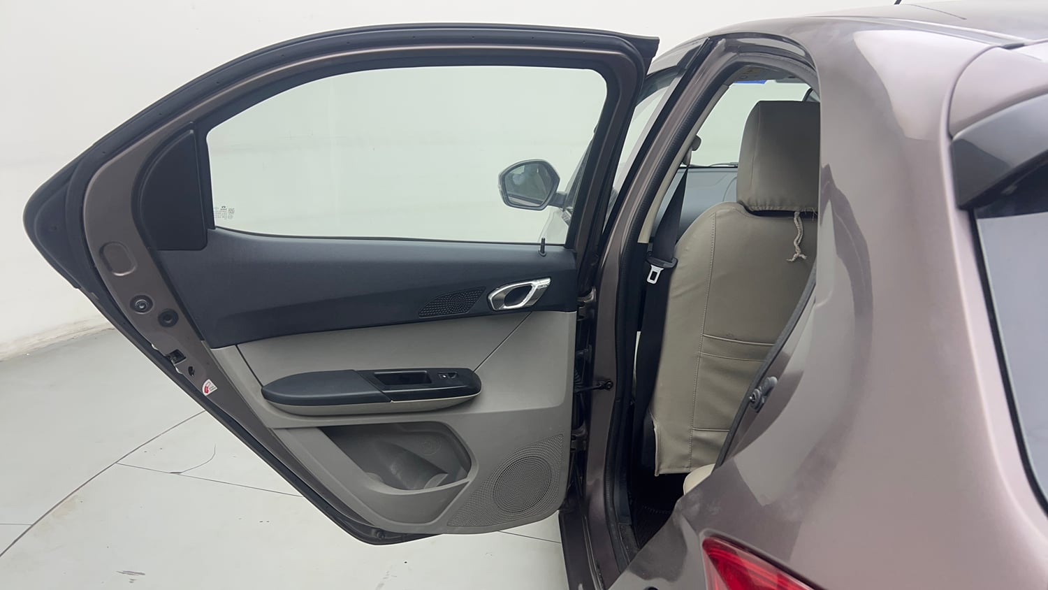 Used 2017 Tata Tiago Revotron XZA Petrol Automatic interior LEFT REAR DOOR OPEN VIEW