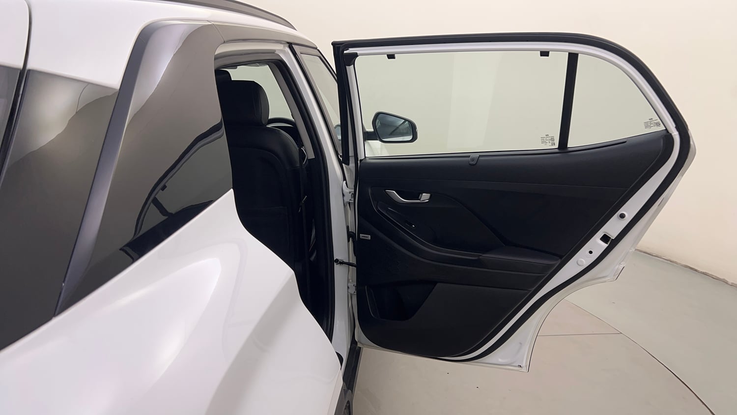 Used 2022 Hyundai Creta SX (O) 1.5 Petrol IVT Knight Petrol Automatic interior RIGHT REAR DOOR OPEN VIEW