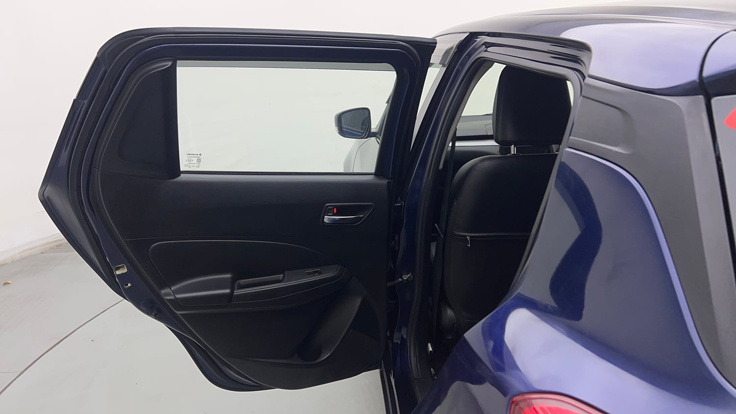 Used 2021 Maruti Suzuki Swift VXi Petrol Manual interior LEFT REAR DOOR OPEN VIEW