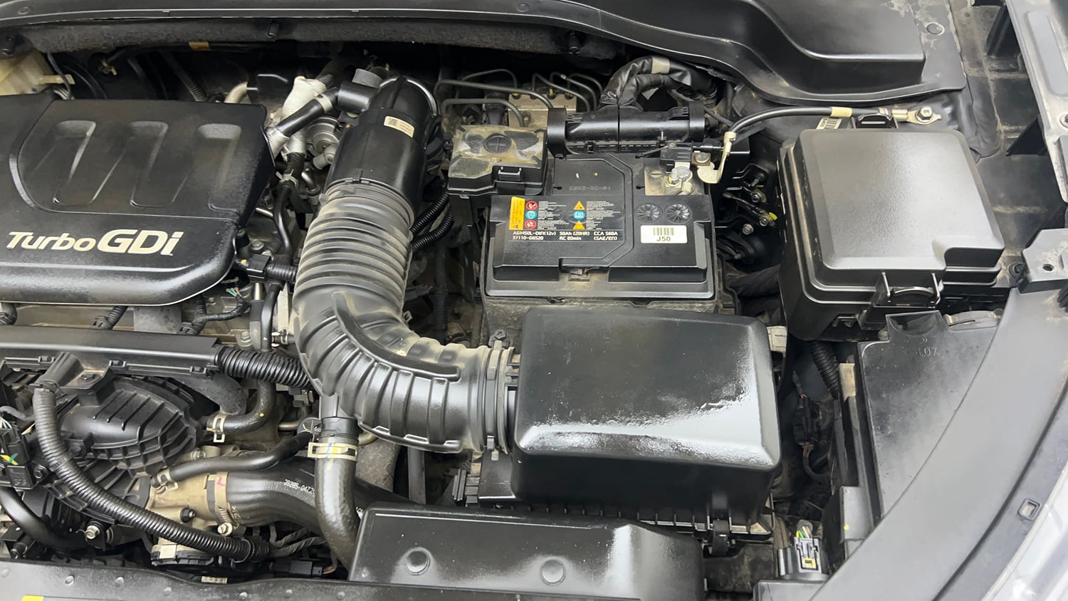 Used 2023 Kia Sonet X Line 1.0 DCT Petrol Automatic engine ENGINE LEFT SIDE VIEW