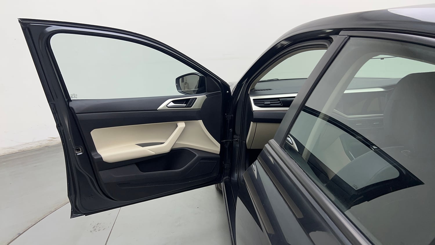 Used 2024 Volkswagen Virtus Highline 1.0 TSI AT Petrol Automatic interior LEFT FRONT DOOR OPEN VIEW