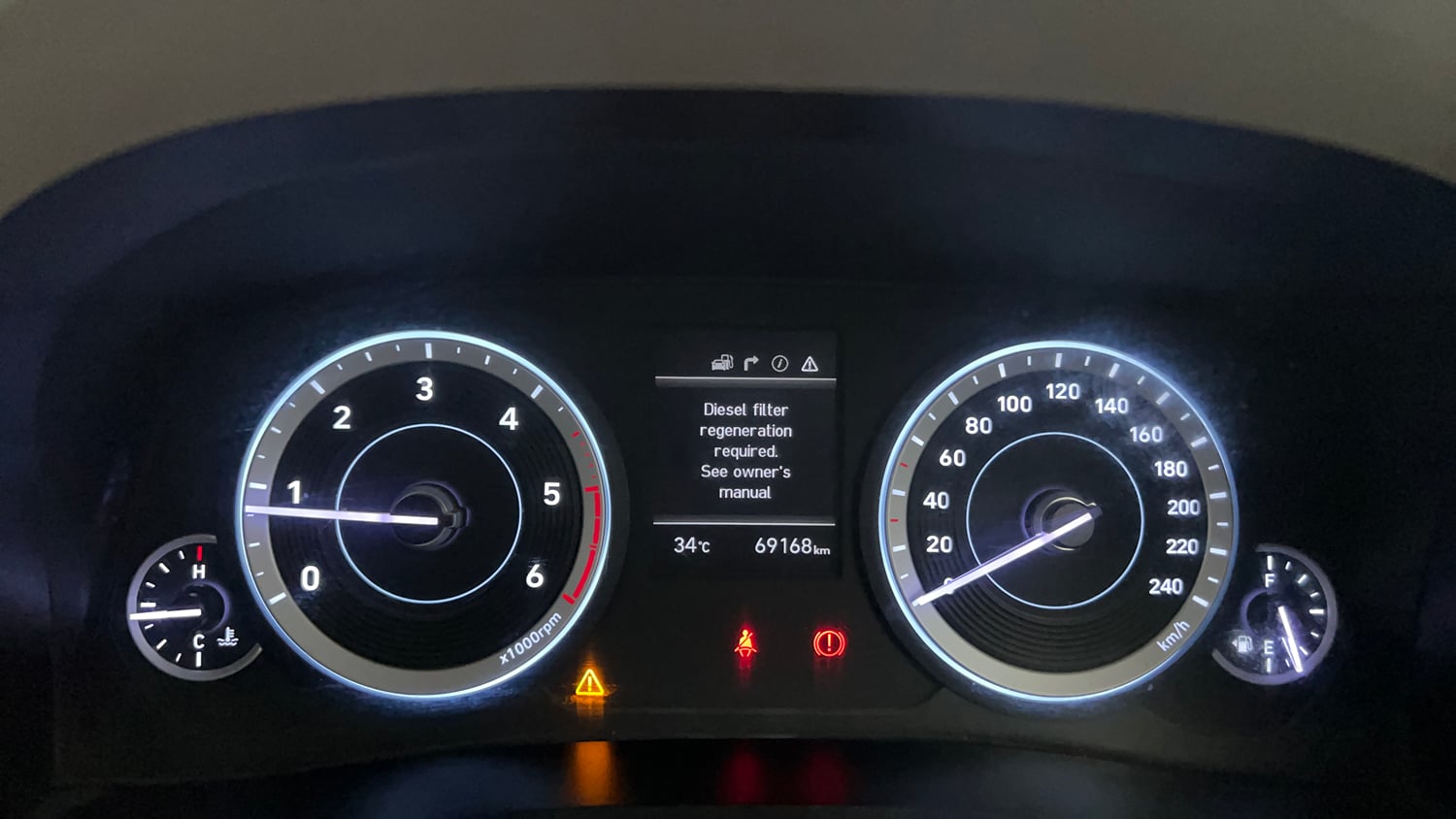 Used 2023 Hyundai Creta SX 1.5 Diesel Diesel Manual interior CLUSTERMETER VIEW