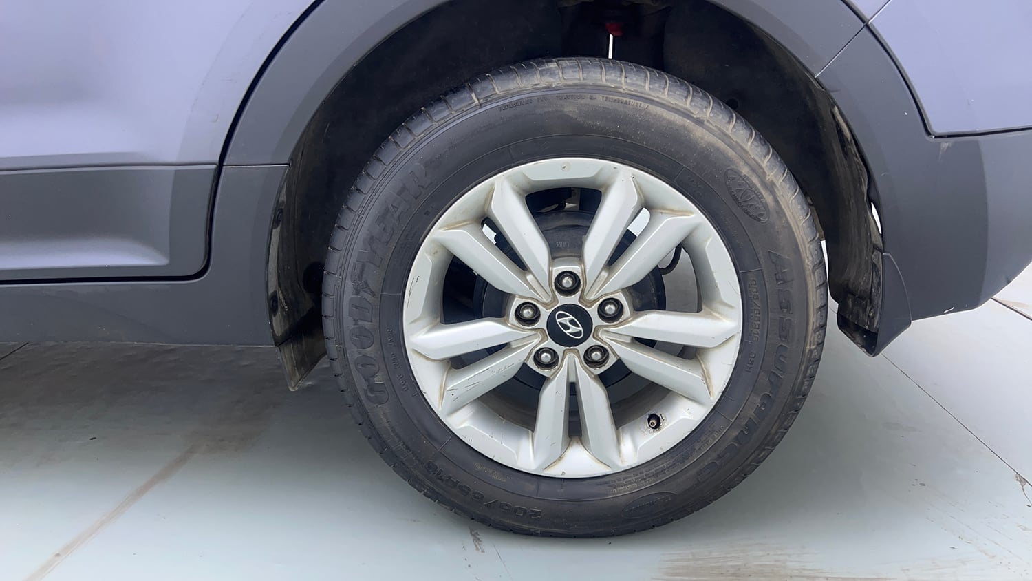 Used 2016 Hyundai Creta 1.6 SX Plus Petrol Petrol Manual tyres LEFT REAR TYRE RIM VIEW