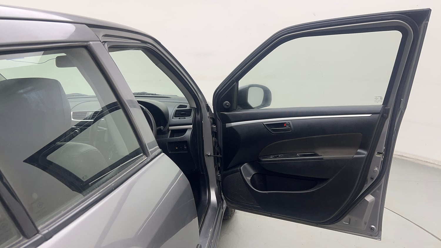 Used 2015 Maruti Suzuki Swift Lxi (O) Petrol Manual interior RIGHT FRONT DOOR OPEN VIEW