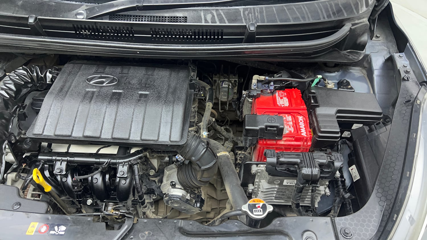 Used 2019 Hyundai Grand i10 Nios Magna AMT 1.2 Kappa VTVT Petrol Automatic engine ENGINE LEFT SIDE VIEW