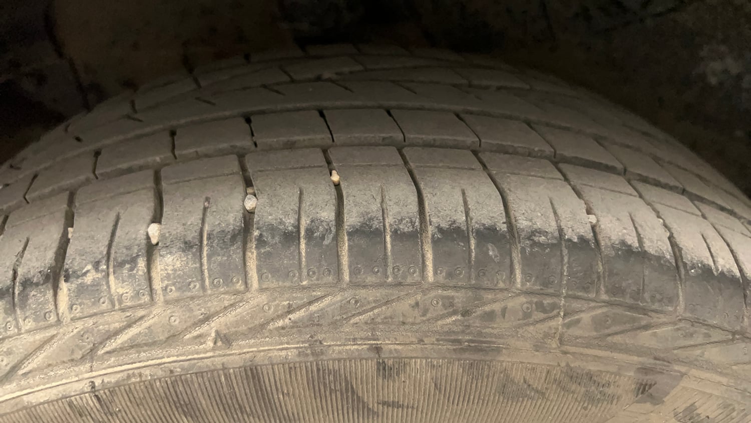 Used 2021 Tata Nexon XZ Plus Diesel Diesel Manual tyres RIGHT REAR TYRE TREAD VIEW