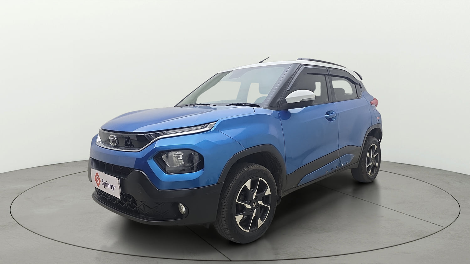 Used 2022 Tata Punch Creative Dual Tone Petrol Manual exterior LEFT FRONT CORNER VIEW