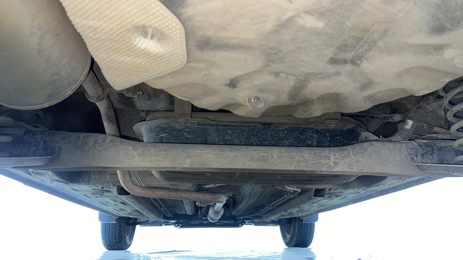 Used 2021 Renault Kiger RXT AMT Petrol Automatic extra REAR UNDERBODY VIEW (TAKEN FROM REAR)