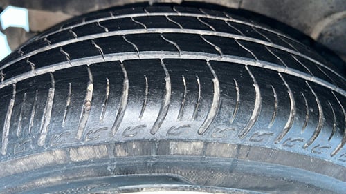 Used 2023 Tata Tiago XTA Petrol Automatic tyres RIGHT REAR TYRE TREAD VIEW