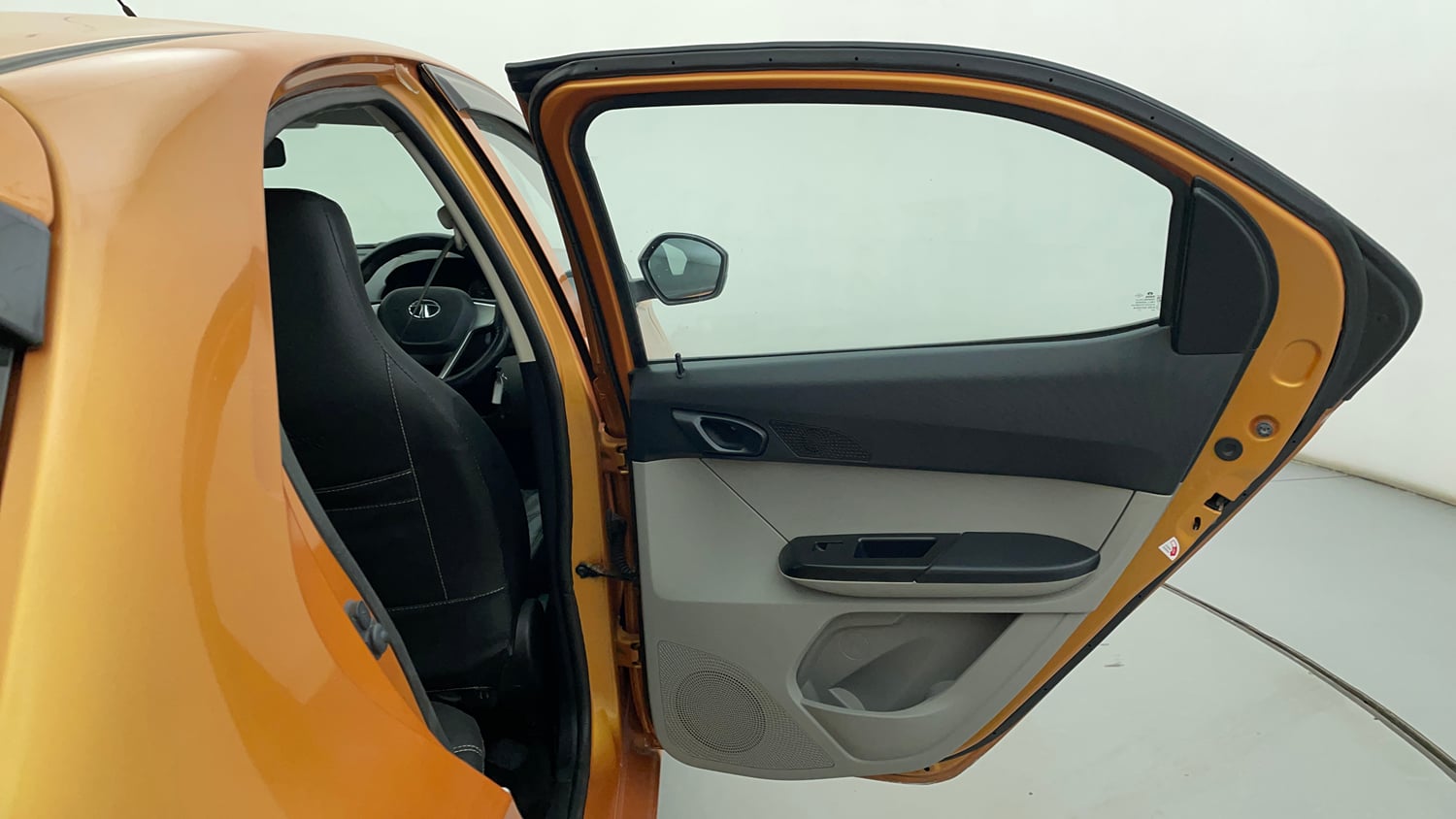 Used 2017 Tata Tiago Revotron XM Petrol Manual interior RIGHT REAR DOOR OPEN VIEW